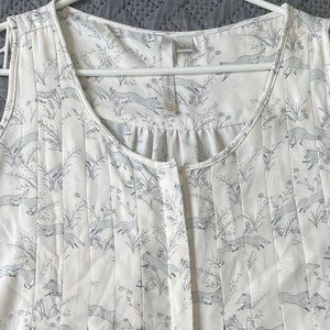 Lauren Conrad LC Sleeveless Top with Fox Pattern